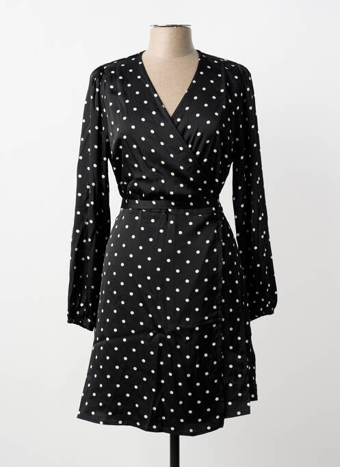 Robe mi-longue manches longues manches longues noir MOLLY BRACKEN femme