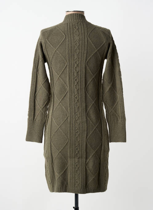 Robe pull stretch manches longues vert TIFFOSI femme