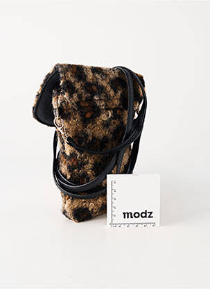 Pochette doublure textile marron MODA femme