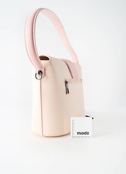 Sac cuir lisse forme rectangulaire rose TOM & EVA femme