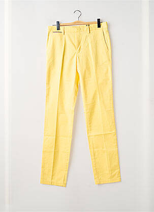 Pantalon chino fermeture zippée sous rabat avec crochet taille normale jaune TOMMY HILFIGER homme