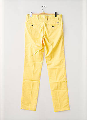 Pantalon chino fermeture zippée sous rabat avec crochet taille normale jaune TOMMY HILFIGER homme
