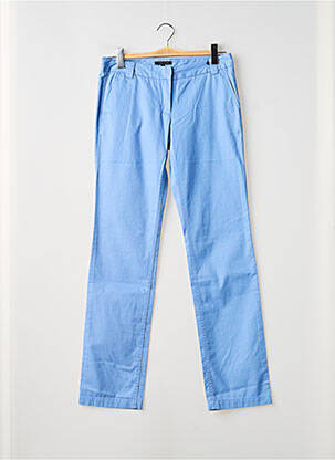 Pantalon chino tissage popeline taille normale bleu TOMMY HILFIGER femme