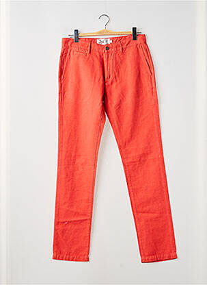 Pantalon chino poches taille normale orange CHEVIGNON homme