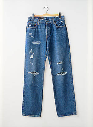 Jeans coupe droite fermeture boutonnée sur le devant taille normale bleu LEVIS homme