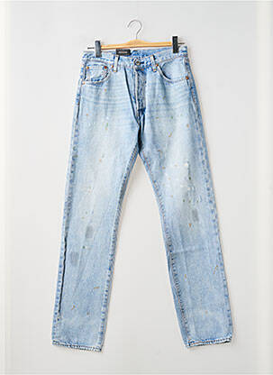 Jeans coupe droite fermeture boutonnée sur le devant taille normale bleu LEVIS homme