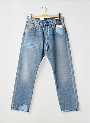 Jeans coupe droite effet usé délavé taille normale bleu LEVIS homme
