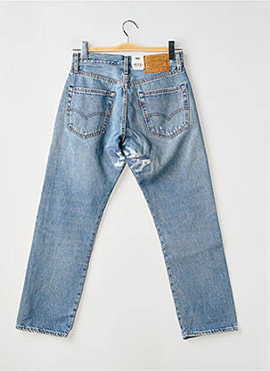 Jeans coupe droite effet usé délavé taille normale bleu LEVIS homme