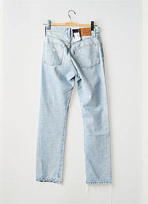 Jeans coupe droite effet usé délavé taille normale bleu LEVIS femme