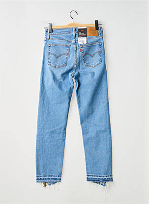 Jeans coupe droite effet usé délavé taille normale bleu LEVI'S femme