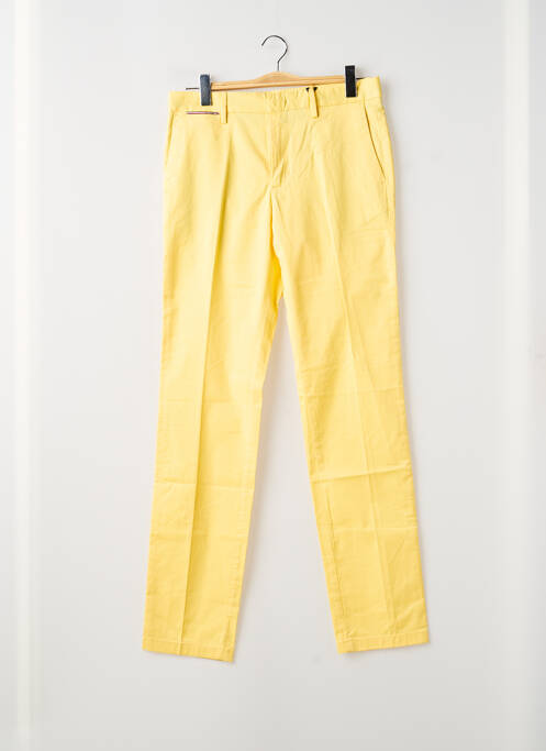 Pantalon chino fermeture zippée sous rabat avec crochet taille normale jaune TOMMY HILFIGER homme