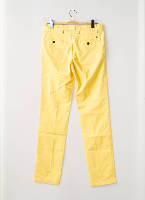 Pantalon chino fermeture zippée sous rabat avec crochet taille normale jaune TOMMY HILFIGER homme