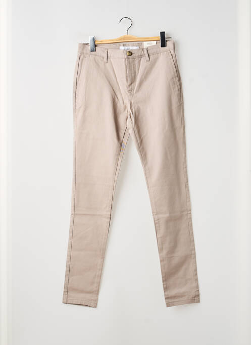 Pantalon chino stretch taille normale beige CELIO homme