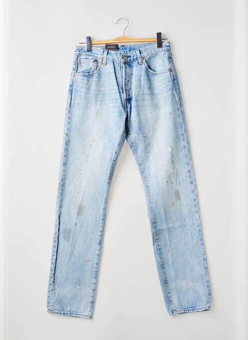 Jeans coupe droite fermeture boutonnée sur le devant taille normale bleu LEVIS homme