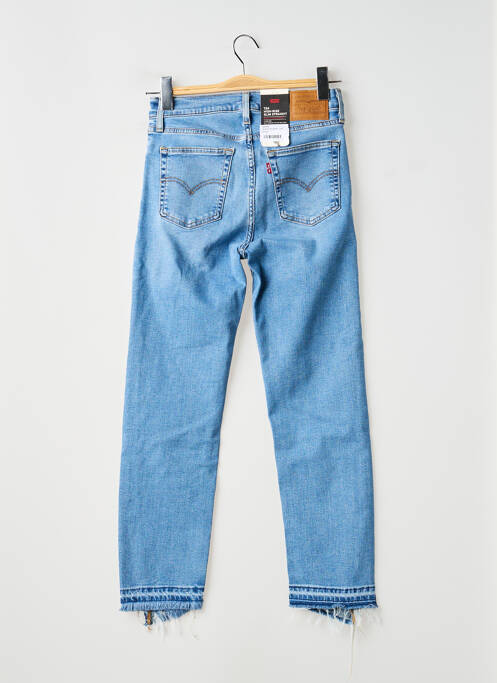 Jeans coupe droite effet usé délavé taille normale bleu LEVIS femme