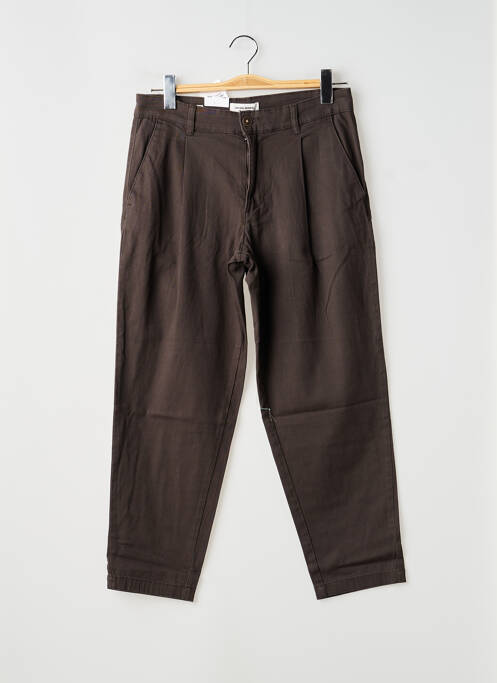 Pantalon chino stretch taille normale marron JACK & JONES homme