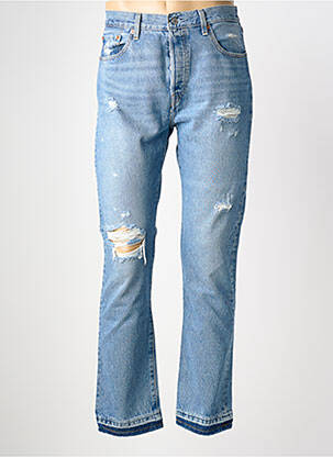 Jeans coupe droite effet usé taille normale bleu LEVI'S homme