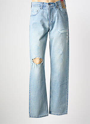 Jeans coupe droite effet usé taille normale bleu LEVIS homme
