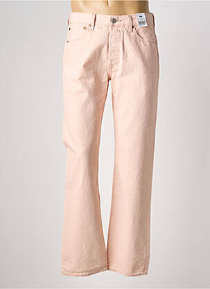 Jeans coupe droite fermeture zippée sous rabat boutonné taille normale rose LEVI'S homme