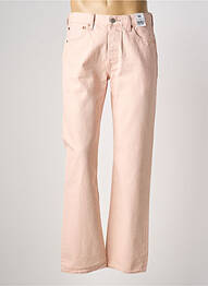 Jeans coupe droite fermeture zippée sous rabat boutonné taille normale rose LEVIS homme