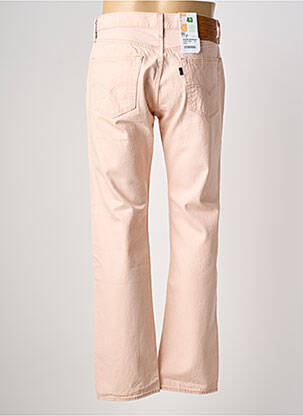 Jeans coupe droite fermeture zippée sous rabat boutonné taille normale rose LEVIS homme