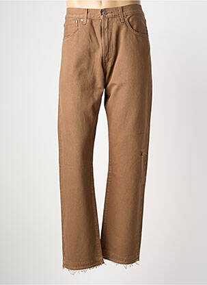 Jeans coupe droite fermeture zippée sous rabat boutonné taille normale marron LEVI'S homme