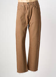 Jeans coupe droite fermeture zippée sous rabat boutonné taille normale marron LEVIS homme