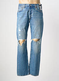 Jeans coupe droite effet usé taille normale bleu LEVIS homme