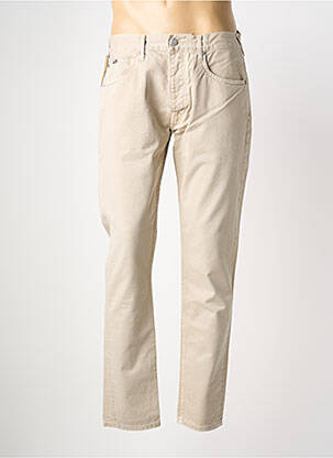 Jeans coupe slim fermeture boutonnée sur le devant taille normale beige PEPE JEANS homme