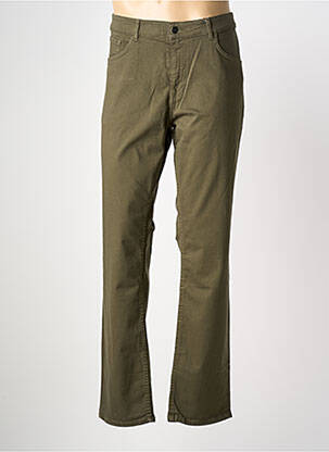 Jeans coupe droite fermeture zippée sous rabat boutonné taille normale vert CELIO homme