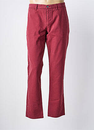 Pantalon chino tissage popeline taille normale rose HACKETT homme