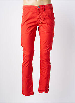 Pantalon chino tissage popeline taille normale orange PEPE JEANS homme