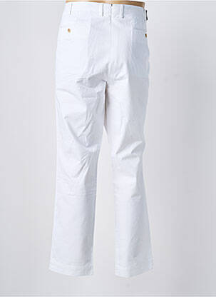 Pantalon chino fermeture zippée sous rabat avec crochet taille normale blanc RALPH LAUREN homme