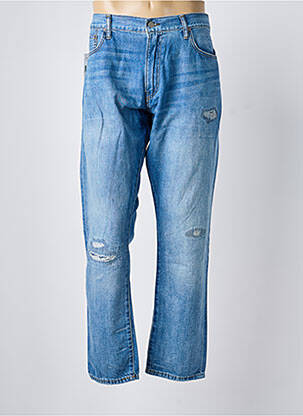 Jeans coupe droite effet usé délavé taille normale bleu RALPH LAUREN homme