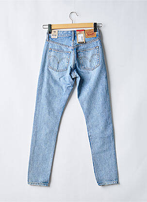 Jeans coupe slim effet usé délavé taille haute bleu LEVI'S femme