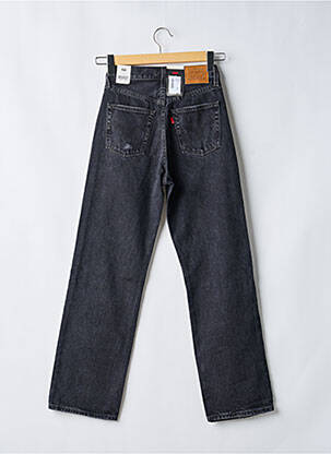 Jeans coupe droite taille haute taille haute noir LEVI'S femme