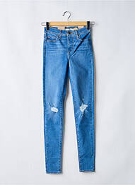 Jeans skinny effet usé délavé taille haute bleu LEVIS femme