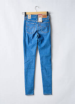 Jeans skinny effet usé délavé taille haute bleu LEVIS femme
