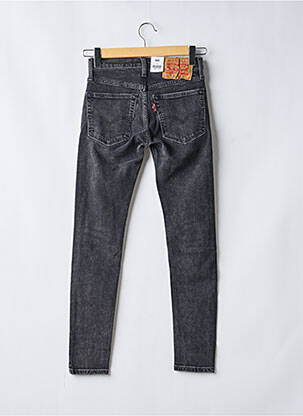 Jeans coupe slim effet usé délavé taille normale noir LEVIS femme