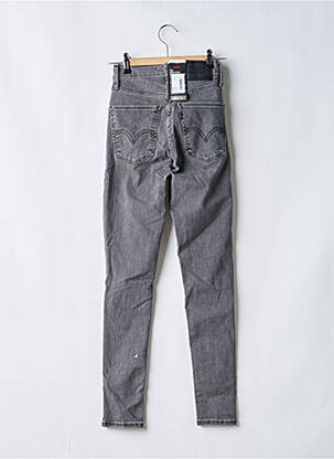 Jeans skinny effet usé délavé taille haute gris LEVI'S femme