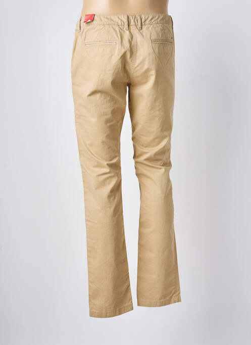 Pantalon chino fermeture zippée sous rabat avec crochet taille normale beige TOMMY HILFIGER homme