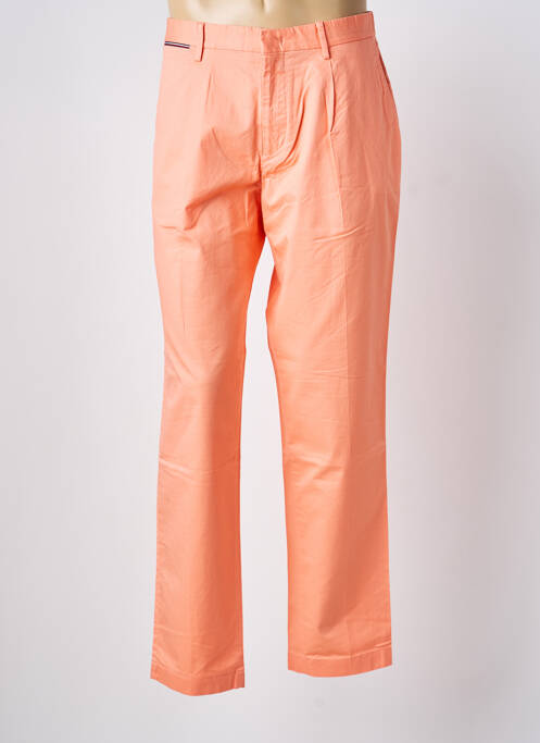 Pantalon chino fermeture zippée sous rabat avec crochet taille normale orange TOMMY HILFIGER homme