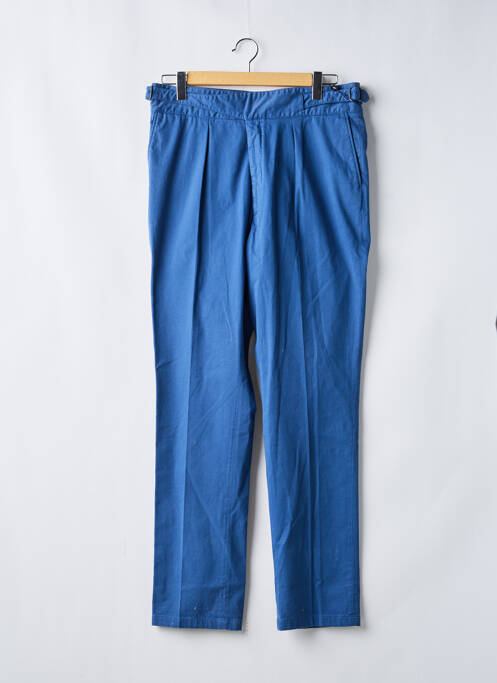 Pantalon droit tissage popeline taille normale bleu RALPH LAUREN homme