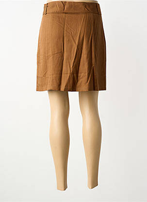 Jupe courte poches marron I.CODE (By IKKS) femme