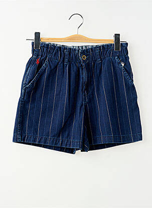 Short fermeture zippée sous rabat boutonné taille élastique bleu RALPH LAUREN fille