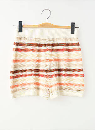 Short coupe droite taille élastique beige PEPE JEANS fille