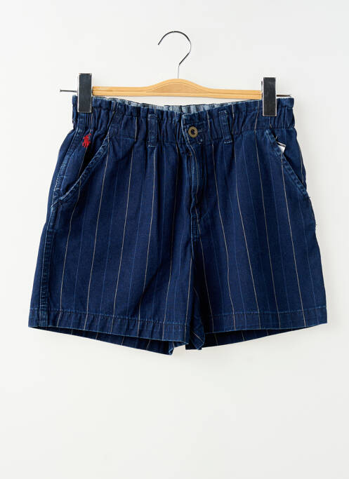 Short fermeture zippée sous rabat boutonné taille élastique bleu RALPH LAUREN fille