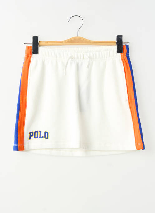 Jupe courte coupe droite blanc RALPH LAUREN fille
