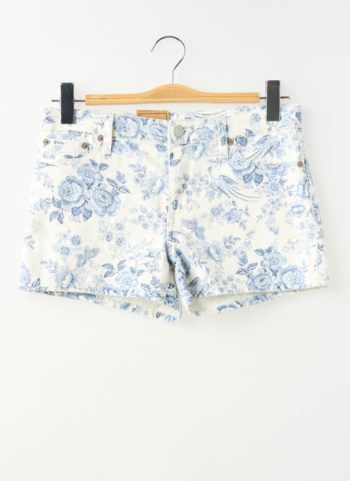 Short fermeture zippée sous rabat boutonné blanc RALPH LAUREN fille