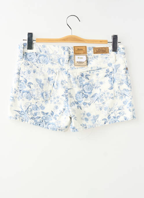 Short fermeture zippée sous rabat boutonné blanc RALPH LAUREN fille